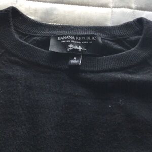 Banana Republic Men's Crewneck Sweater in Black